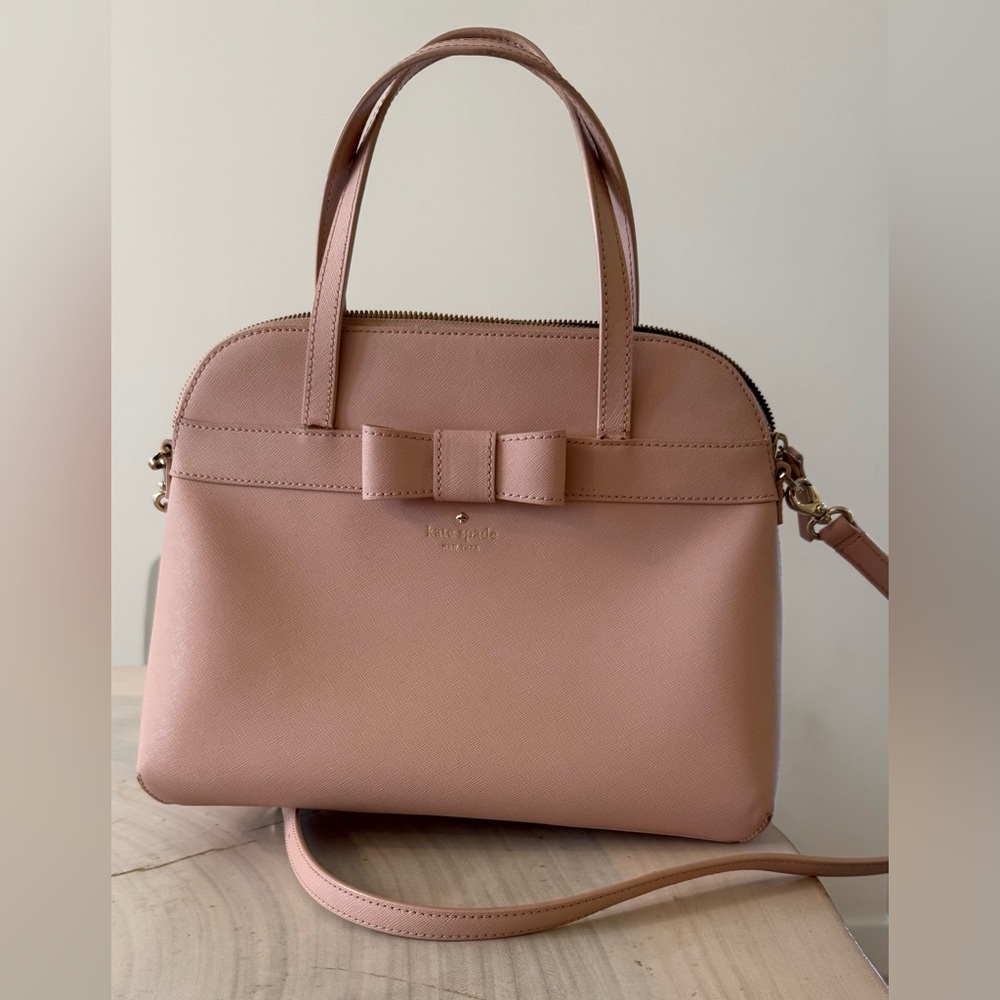 Kate Spade Blush Crossbody Bag with Bow